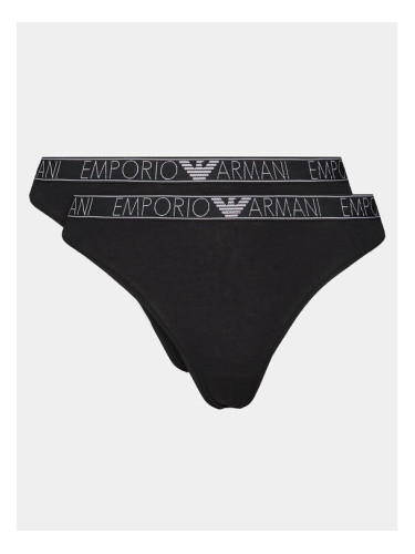 Emporio Armani Underwear Комплект 2 чифта класически бикини 163334 4R223 00020 Черен