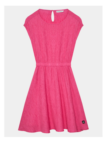 Calvin Klein Jeans Ежедневна рокля IG0IG02484 Розов Regular Fit