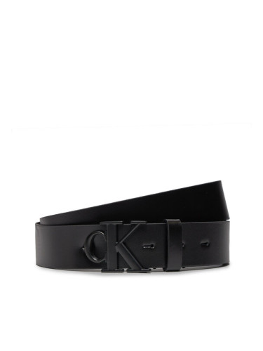 Calvin Klein Jeans Мъжки колан Ro Mono Plaque Lthr Belt 35Mm K50K511831 Черен