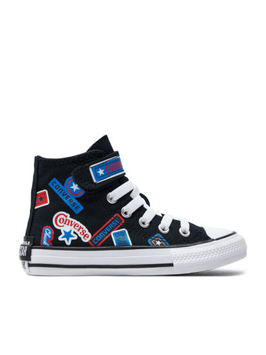 Converse Кецове Chuck Taylor All Star Easy-On Stickers A06356C Черен