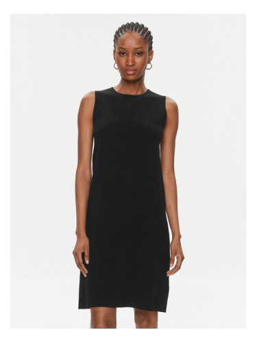 Calvin Klein Плетена рокля Extra Fine Wool Shift Dress K20K206899 Черен Regular Fit