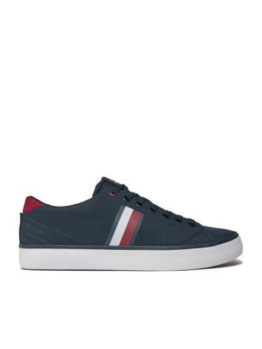 Tommy Hilfiger Сникърси Th Hi Vulc Low Stripes Mesh FM0FM04946 Син