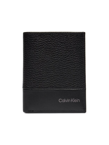 Calvin Klein Голям мъжки портфейл Subtle Mix Bifold 6Cc W/Coin K50K511667 Черен