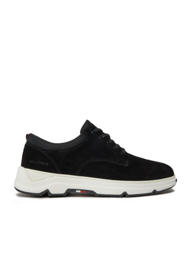 Tommy Hilfiger Сникърси Casual Hilfiger Hybrid Suede FM0FM04996 Черен