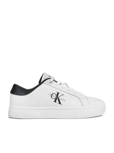 Calvin Klein Jeans Сникърси Classic Cupsole Lowlaceup Lth Wn YW0YW01444 Черен