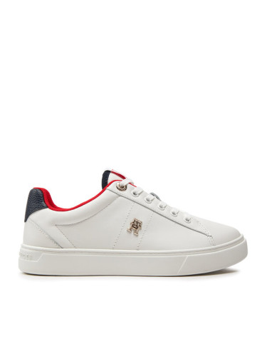 Tommy Hilfiger Сникърси Essential Elevated Court Sneaker FW0FW07685 Екрю