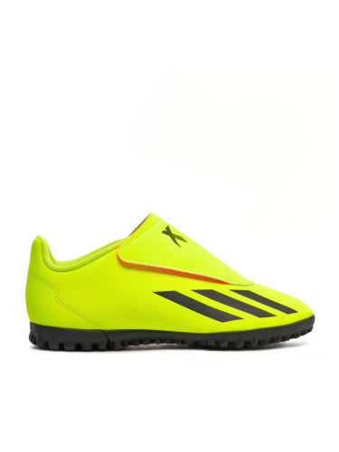 adidas Обувки за футбол X Crazyfast Club Hook-and-Loop Turf IF0713 Жълт