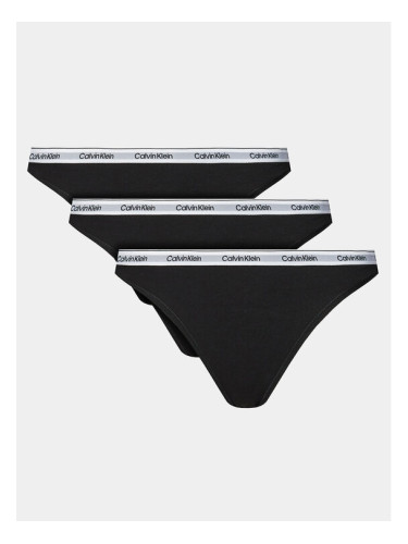 Calvin Klein Underwear Комплект 3 чифта класически бикини 000QD5207E Черен