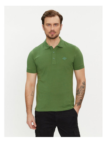 Replay Тениска с яка и копчета M6548.000.23070 Зелен Regular Fit