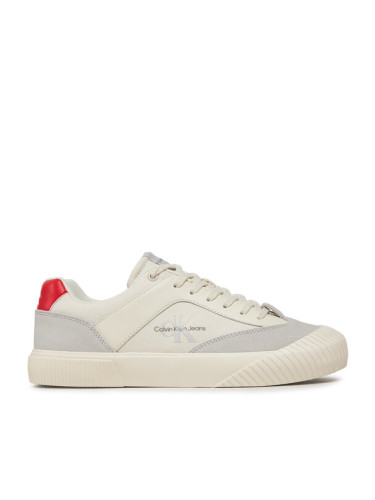 Calvin Klein Jeans Сникърси Skater Vulc Low Mix Mg Btw YM0YM00916 Бежов