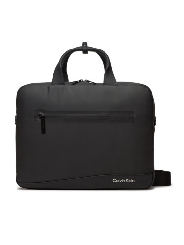Calvin Klein Чанта за лаптоп Rubberized Conv Laptop Bag K50K511712 Черен