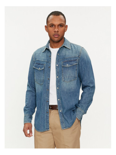 G-Star Raw дънкова риза Dakota D23616-D252 Син Regular Fit