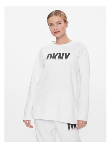 DKNY Sport Суитшърт DP3T9623 Бял Relaxed Fit