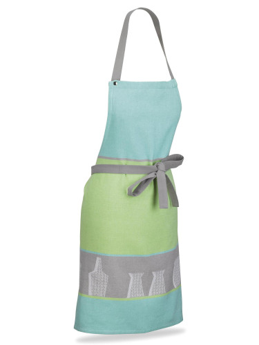 Кухненска престилка KELA CARLA - зелено, тюркоаз и сиво