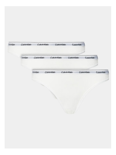Calvin Klein Underwear Комплект 3 чифта класически бикини 000QD5207E Бял