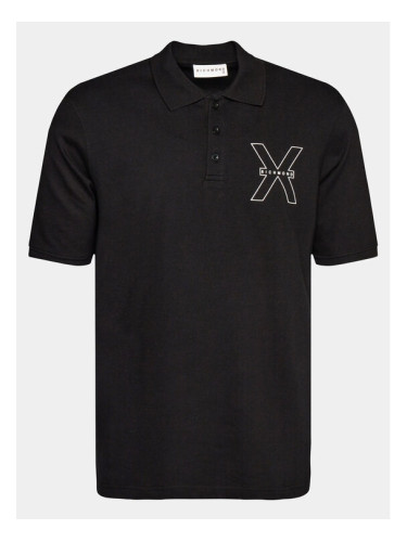Richmond X Тениска с яка и копчета Lisi UMP24207PO Черен Regular Fit