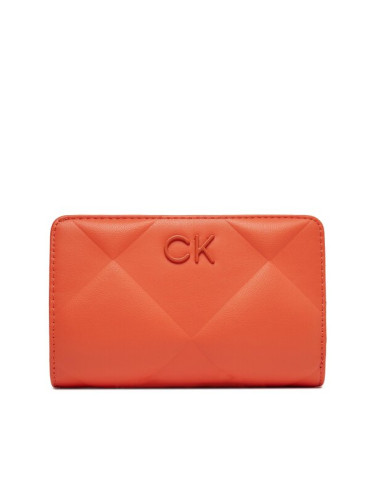 Calvin Klein Jeans Голям дамски портфейл Re-Lock Quilt Bifold Wallet K60K611374 Оранжев