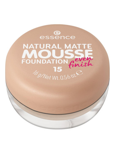 Essence Natural Matte Mousse Фон дьо тен за жени 16 g Нюанс 15