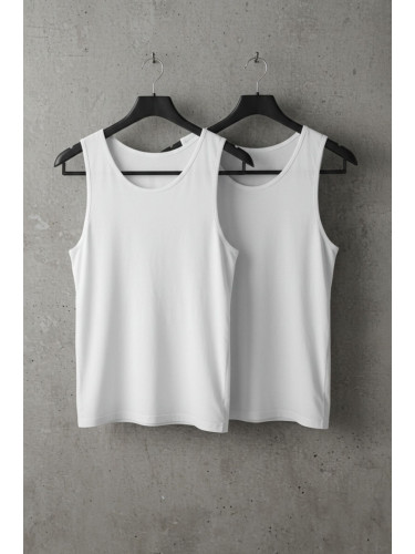 Trendyol White Basic 2 Pack Underwear Undershirt