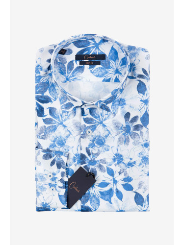 РИЗА CASUAL PRINT BLUE FLOWERS