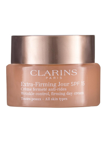 Clarins Extra Firming Jour SPF15 Дневен стягащ крем против бръчки за лице за всеки тип кожа