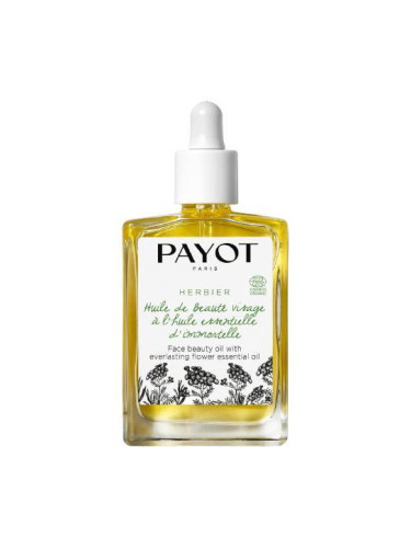Payot Herbier Organic Face Beauty Oil With Everlasting Flower Essential Oil Масло за лице с етерично масло от хелихризум