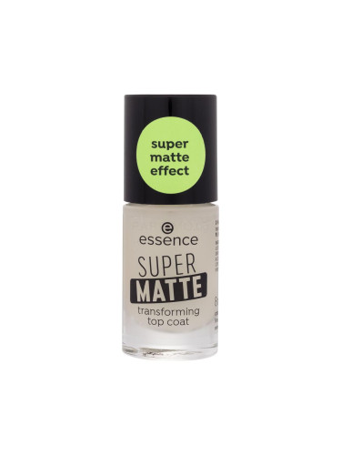 Essence Super Matte Transforming Top Coat Лак за нокти за жени 8 ml