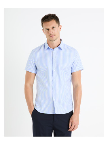 Celio Striped slim shirt Fasanuremc - Men's