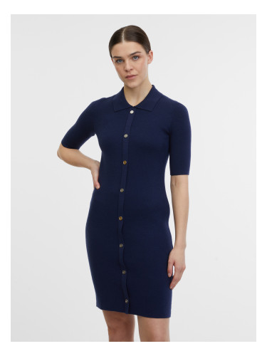 Orsay Dark blue ladies sweater dress - Women
