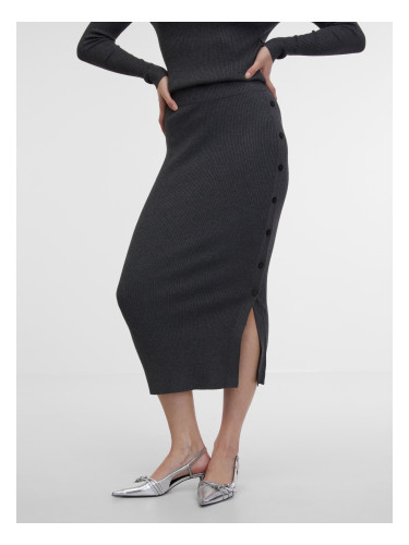 Women's grey midi sweater skirt ORSAY