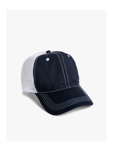 Koton Cap and Hat Back with Mesh Stitching Detail with Color Block.