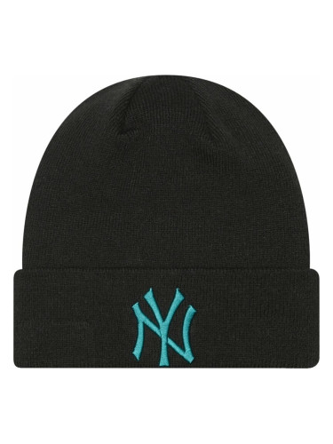 New York Yankees MLB League Essential Cuff Beanie Black/Light Blue UNI Шапка