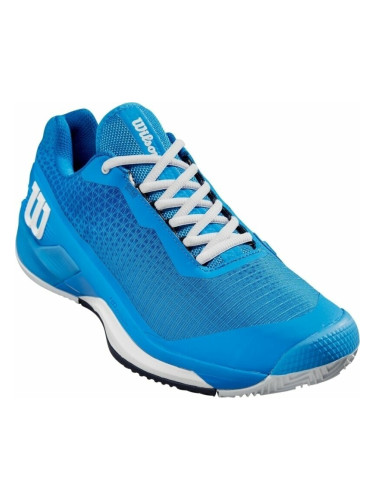 Wilson Rush Pro 4.0 Clay Mens Tennis Shoe French Blue/White/Navy Blazer 44 Мъжки обувки за тенис