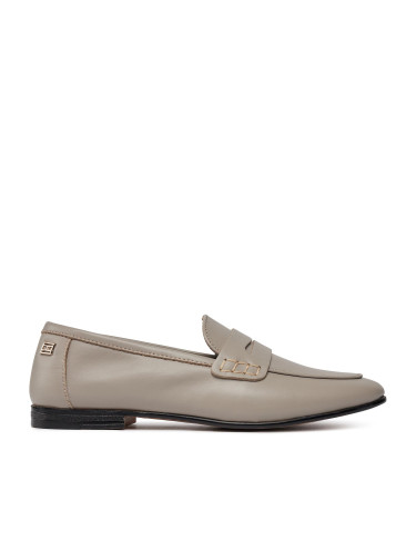 Лоуфъри Tommy Hilfiger Essential Leather Loafer FW0FW07769 Smooth Taupe PKB