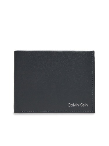 Голям мъжки портфейл Calvin Klein Warmth Bifold 5Cc W/ Coin L K50K507896 Сив