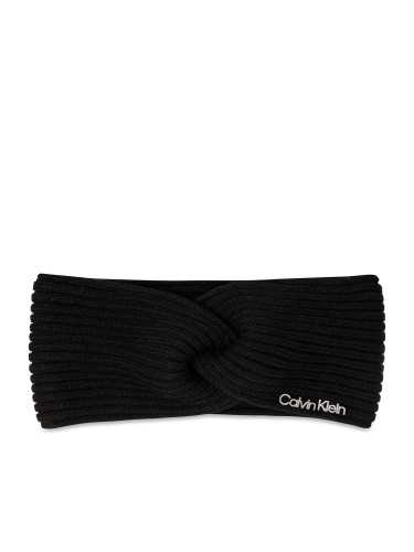 Лента за глава Calvin Klein Ck Must Logo Twisted Headband K60K611400 Черен