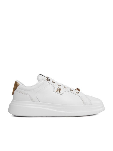 Tommy Hilfiger Сникърси Pointy Court Sneaker Hardware FW0FW07780 Бял