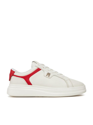 Tommy Hilfiger Сникърси Pointy Court Sneaker FW0FW07460 Екрю