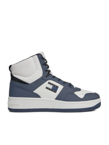 Tommy Jeans Сникърси Tjm Retro Basket Sneaker Mid EM0EM01401 Тъмносин