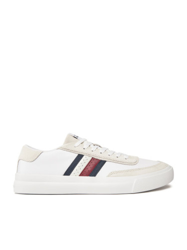 Tommy Hilfiger Сникърси Th Cupset Rwb Lth FM0FM04975 Бял