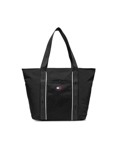 Tommy Jeans Дамска чанта Tjw Heritage Tote AW0AW15824 Черен