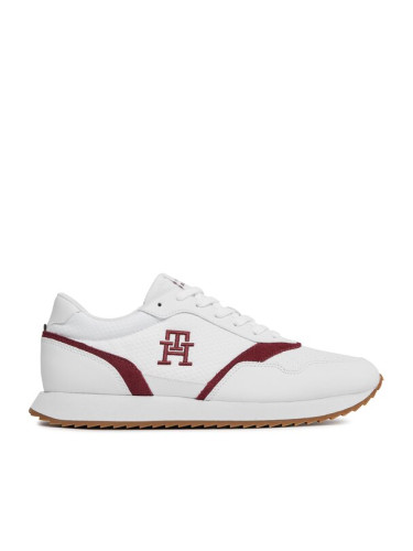 Tommy Hilfiger Сникърси Runner Evo Mix Lth Mix FM0FM04887 Бял