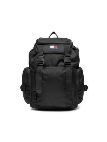 Tommy Jeans Раница Tjm Off Duty Flap Backpack AM0AM11951 Черен