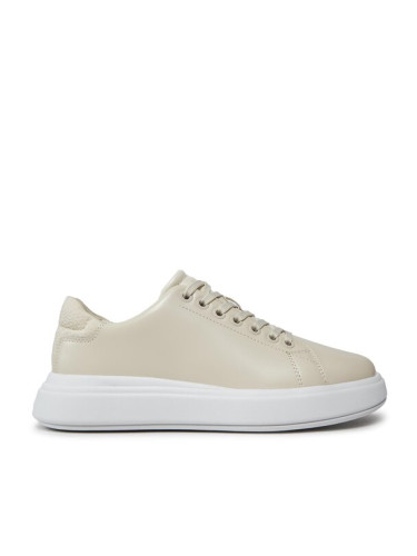 Calvin Klein Сникърси Raised Cup Lace Up Nano Mono Bt HW0HW01878 Бежов