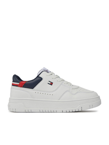 Tommy Hilfiger Сникърси Low Cut Lace-Up Sneaker T3X9-33367-1355 S Бял