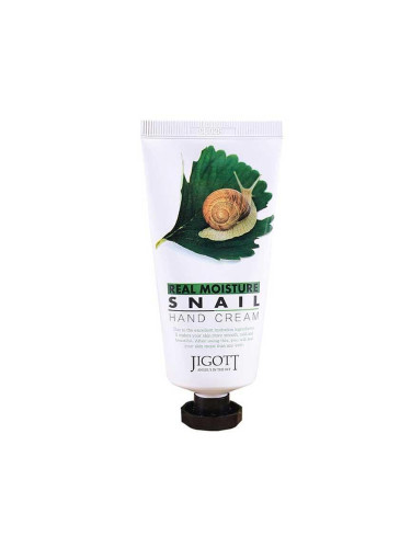 Крем за ръце с охлюв Jigott Real Moisture Snail Hand Cream