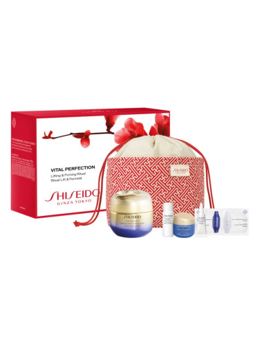 Shiseido Vital Perfection Uplifting and Firming Cream Pouch Set подаръчен комплект (за изглаждане на контурите)