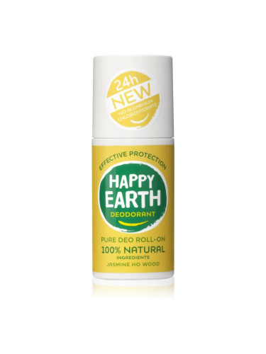 Happy Earth 100% Natural Deodorant Roll-On Jasmine Ho Wood рол-он 75 мл.