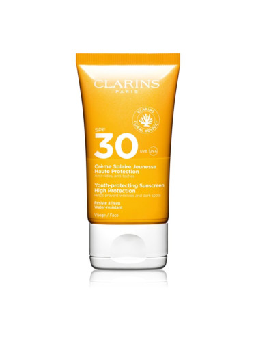 Clarins Youth-Protecting Sunscreen High Protection слънцезащитен крем за лице SPF 30 50 мл.