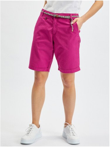 Women's Dark Pink Shorts ORSAY